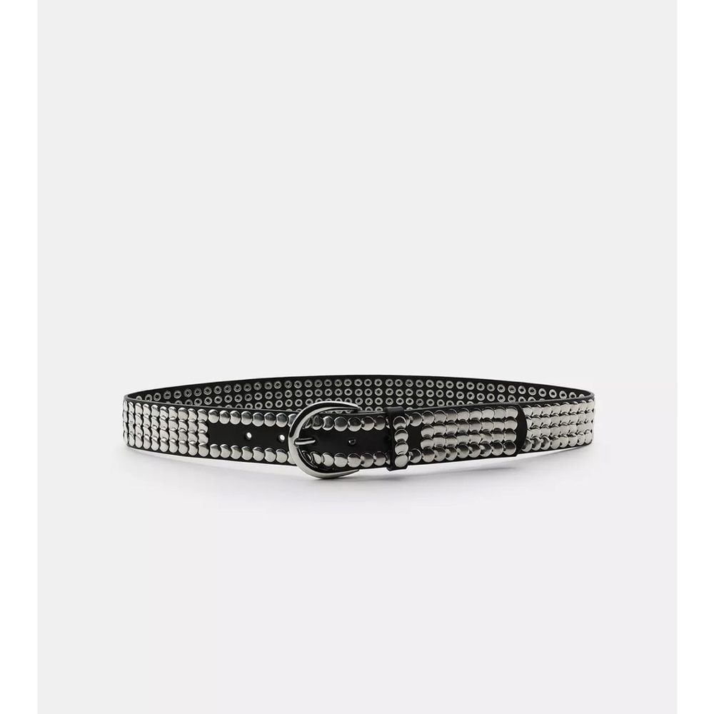 ZARA 100% LEATHER MULTI-STUD BELT